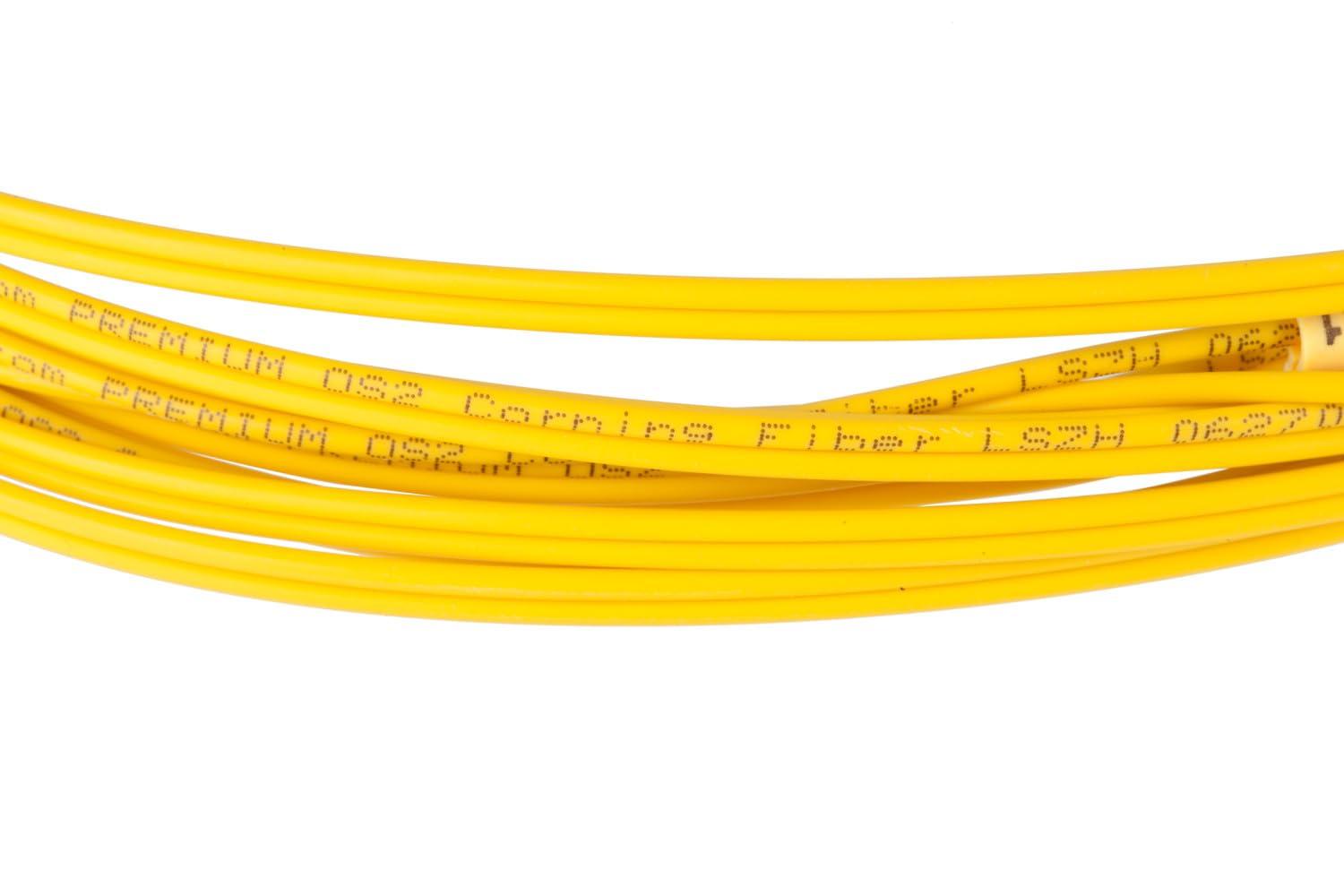 CablesAndKits CablesAndKits - 3m LC-LC OS2 Premium Singlemode Duplex 9/125 LSHZ Corning Fiber Optic Cable, Lifetime Wty