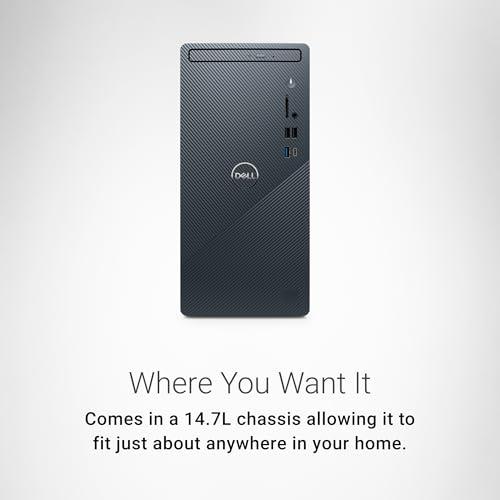 Dell Dell Inspiron 3030 Desktop - Intel Core i7-14700 Processor, 16GB DDR5 RAM, 1TB SSD, Intel UHD 770 Graphics, Windows 11 Pro, Onsite & Migrate Service - Mist Blue