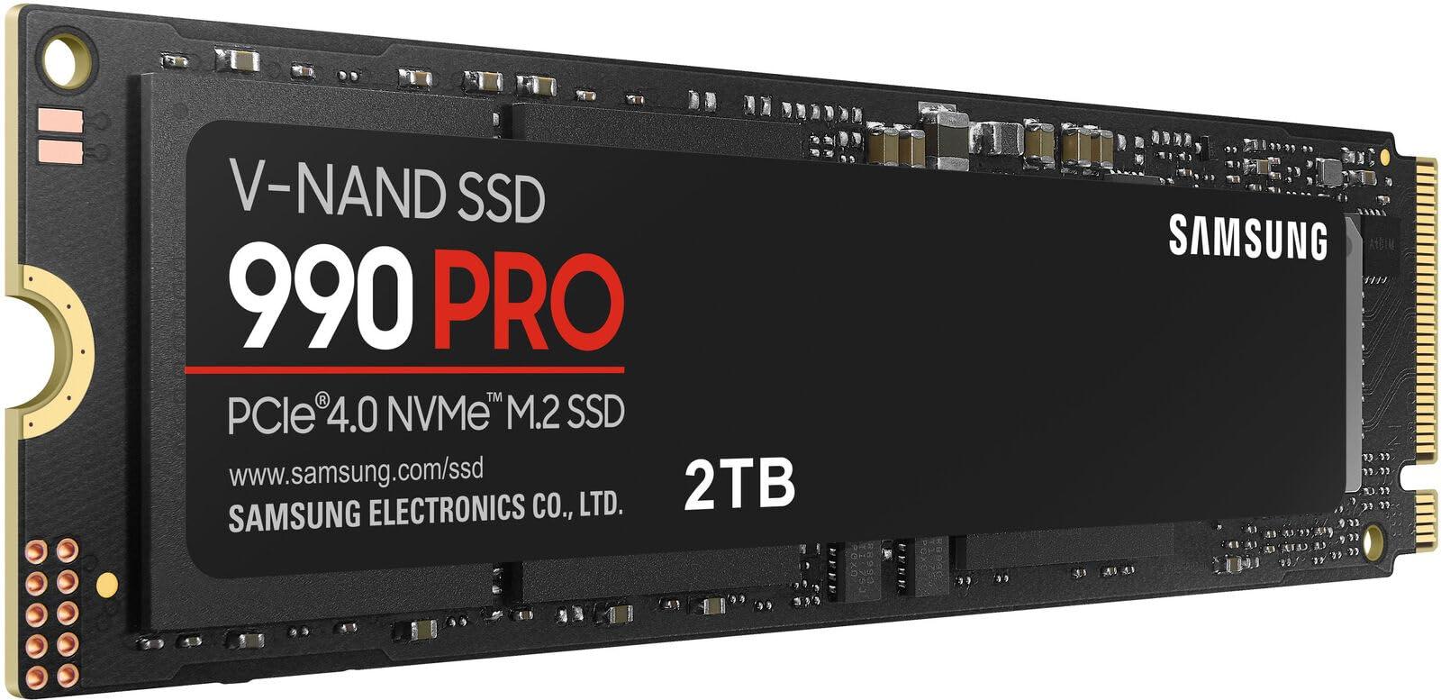 SAMSUNG SAMSUNG 990 PRO SSD NVMe M.2 PCIe Gen4, M.2 2280 Internal Solid State Hard Drive, Seq. Read Speeds Up to 7,450 MB/s for High End Computing, Gaming, and Heavy Duty Workstations, MZ-V9P2T0B/AM