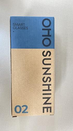 OhO sunshine OhO sunshine High Resolution Camera Glasses, 64GB Full HD 1080P Video Indoor and Outdoor with Built in 16MP Camera and Blue Polarized UV400 Lens