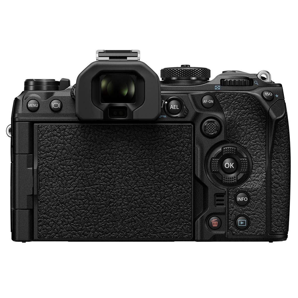 OM SYSTEM OM SYSTEM OLYMPUS OM-1 Micro Four Thirds System Camera 20MP BSI Stacked Sensor Weather Sealed Design 5-Axis Image Stabilization 120fps sequential Shooting, Black