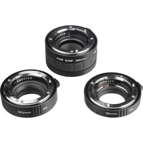 Kenko Kenko Auto Extension Tube Set DG (12, 20 & 36mm Tubes) for Nikon Digital and Film Cameras with General Brand Lens Cleaning Kit