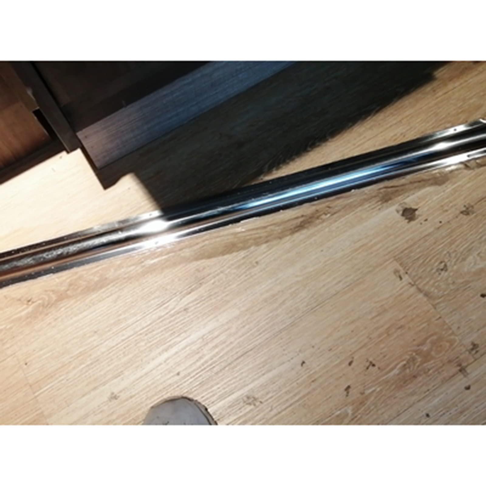 ZJKXJH Wire Guard Raceway Stainless Steel, Half Round Silver Metal Cord Cover 1M Long, Cable Concealer for Ceiling, Corner, Floor, Perforated Installation ( Color : Regular , Size : 10cm/3.9in-40 cable )