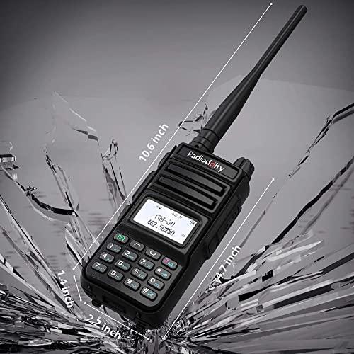 Radioddity Radioddity GM-30 GMRS Radio, Handheld 5W Long Range Two Way Radio for Adults + Radioddity RS22 Remote Speaker Mic with Clear Sound