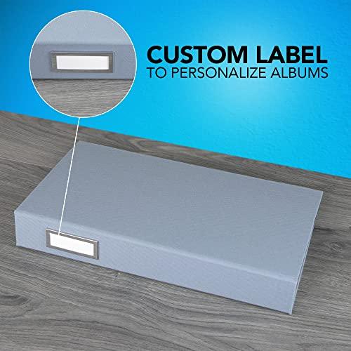 Itoya Itoya ProFolio Deluxe Grey Fabric 3-Up archival Album 240 4x6 Prints Photo album