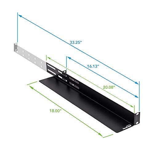 NavePoint NavePoint Adjustable Rack Mount Server Shelf Shelves Rail Rails 1U 2-Pack