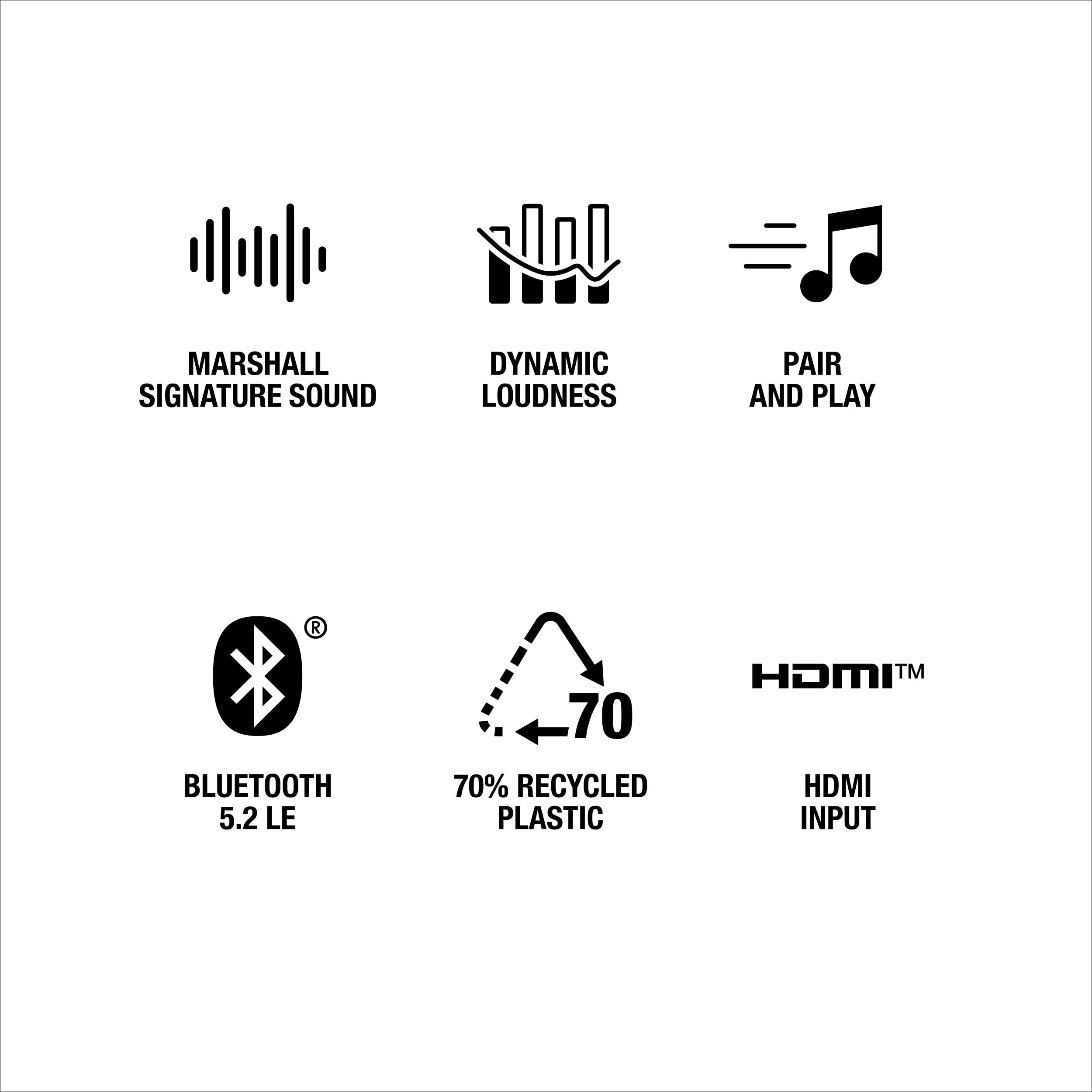 Marshall Marshall Woburn III Bluetooth Wireless Speaker,Black