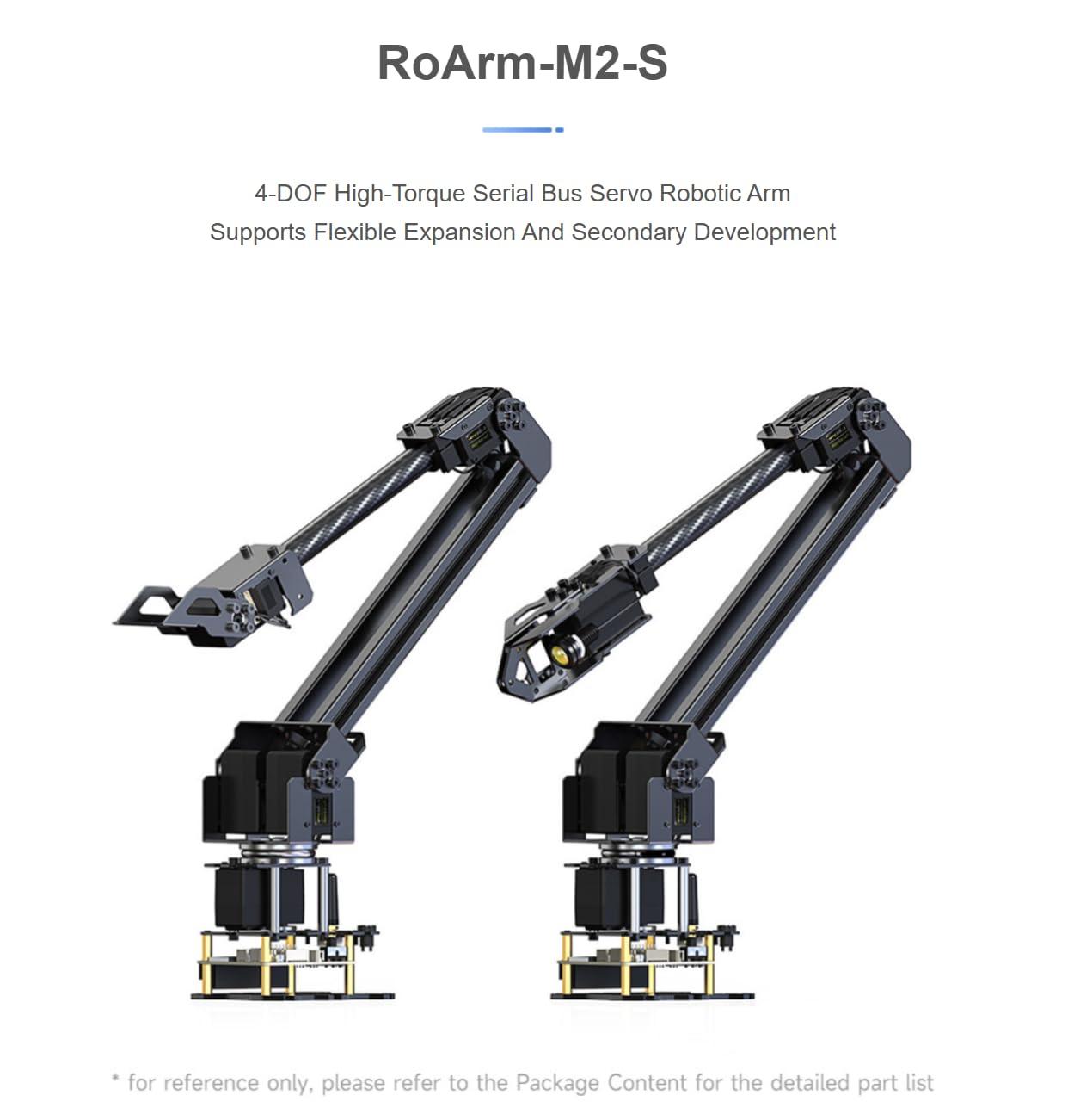 TUOPUONE High-Torque Serial Bus Servo Desktop Robotic Arm Kit Based On ESP32 4-DOF Supports Flexible Expansion and Secondary Development