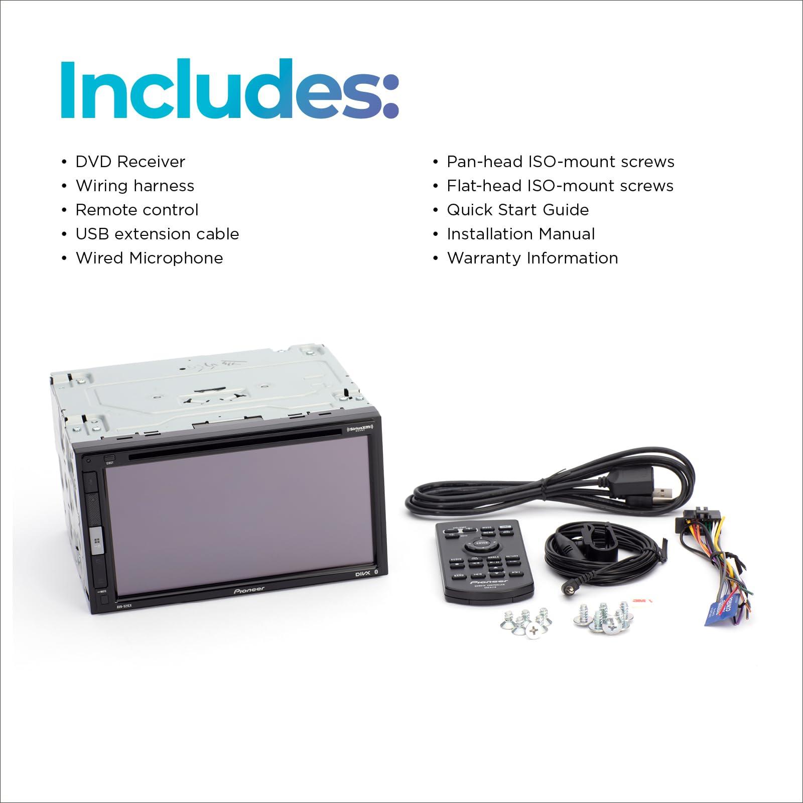 PIONEER PIONEER 6.8 AVH-521EX Multimedia Receiver - Bluetooth, CD and DVD Playback, Amazon Alexa, Rear Camera Capable