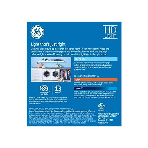 GE GE Refresh 3-Pack 60 W Equivalent Dimmable Daylight B12 LED Light Fixture Light Bulbs Decorative Candelabra Antique