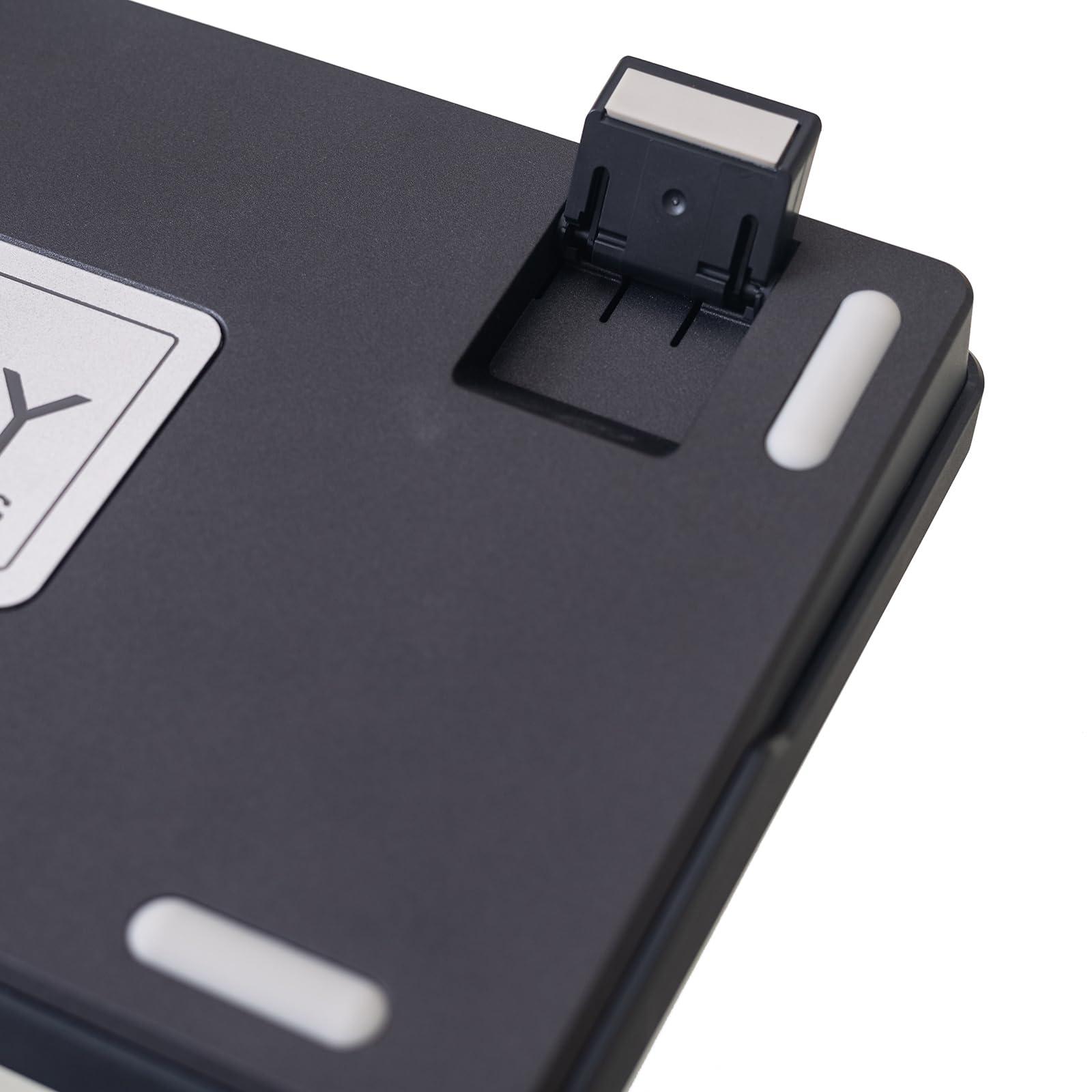 GK GAMAKAY GK GAMAKAY LK75 75% Gasket Mechanical Keyboard with 2 in 1 TFT Smart Display&Knob, Bluetooth 5.0/2.4GHz/USB-C MDA Profile Keycaps 83 Keys RGB Hot Swap Gaming Keyboard (Grayish Black-Jupiter Switch)