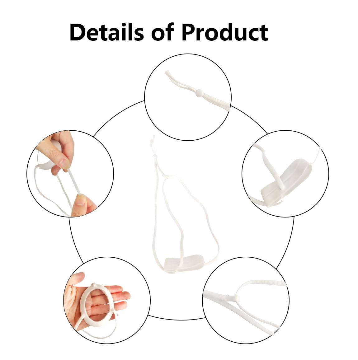 Toeloioh Toeloioh 4Pcs Eye Shield Strap After Cataract Surgery, Eye Shield Protective and Fixing Strap for Sleeping, Elastic and Breathable Eye Patches Protect Strap (Only Straps, No Eye Shield)