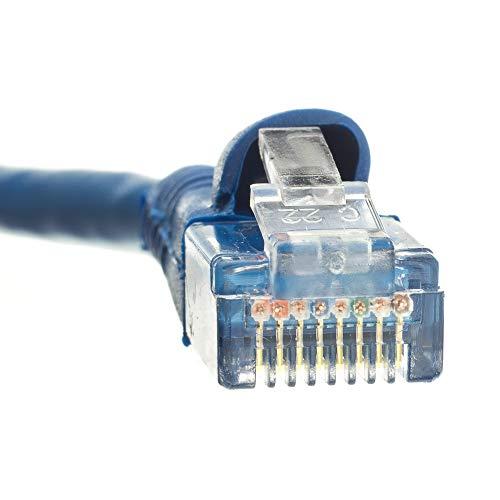 CableWholesale CableWholesale 2 Foot Blue Cat6a Ethernet Patch Cable, Snagless/Boot with RJ45 Connector, 500 MHz, 24 AWG, UTP(Unshielded Twisted Pair) Stranded Copper, Internet Patch Cable