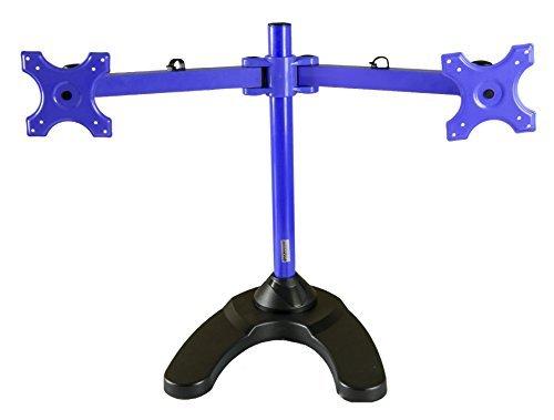 MonMount MonMount Dual LCD Freestanding Monitor Stand Up to 24-Inch, Blue (LCD-6460BL)