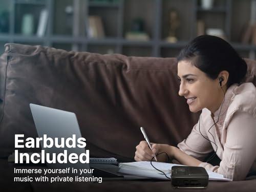 Emerson Emerson EPC-1001 Portable Cassette Player & Recorder with AM/FM Radio and Bluetooth Connectivity, Built-in Speaker, Auto-Stop Playback, 3.5mm Headphone Jack - Classic Cassette Recording