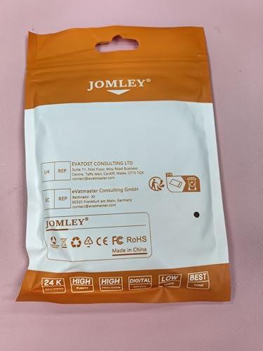 JOMLEY JOMLEY 1/4" to 3.5mm Adapter, Female 3.5mm to Male 1/4 inch Headphone Jack Adapter for Headphones, Amplifier, Electric Guitar, Tablet - 2 Pack