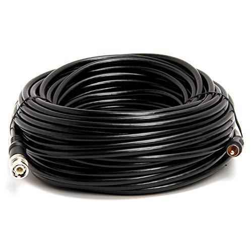 Cmple Cmple RG59U 75 Feet BNC Male to RCA Male, 75 Ohm, Coaxial BNC to RCA Video Cable, Black, (455-N)