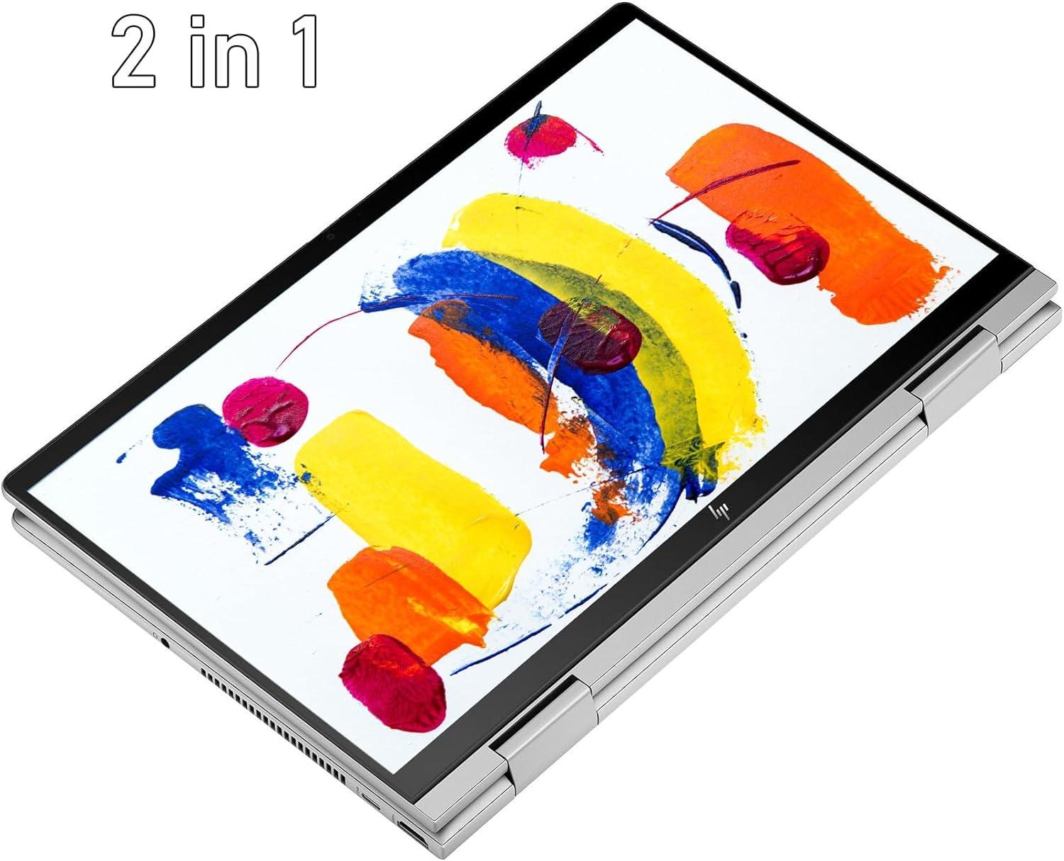 HP HP Envy x360 2-in-1 14\" FHD Touchscreen Laptop, Intel Core i7-1335U Processor, 16GB RAM 1TB SSD, Wi-Fi 6E, Bluetooth 5, Backlit Keyboard, Fingerprint reader, Micro SD Reader, Windows 11 Home, Silver