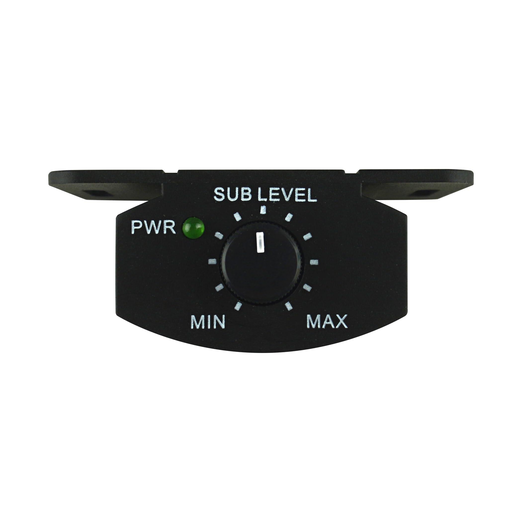 Audiopipe Audiopipe 10\" Low Profile Amplified Subwoofer (APLP-1030), 500W, Compact, Mosfet Circuit, RCA, Phase Switch, Bass Boost Control, Subsonic Filter, Low-Pass Filter, Reliable Protection, Remote Bass Knob