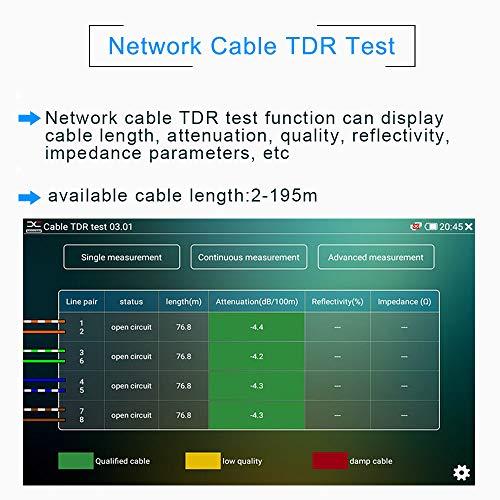 YEERAM Portable 7 Inch CCTV Tester-Support up to 6K IP Camera Test- AHD, TVI, CVI & CVBS Analog Camera Test-RJ45 Cable TDR Tester with PoE/IP Discovery/HDMI in & Out/Built in WiFi/PTZ