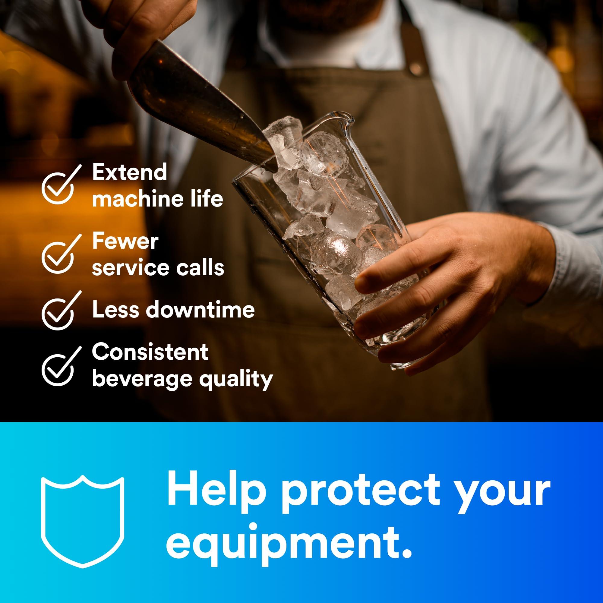 3M Aqua-Pure 3M ICE190-S Water Filtration System for Commercial Ice Maker Machines, Reduces Scale, Bacteria and Cysts