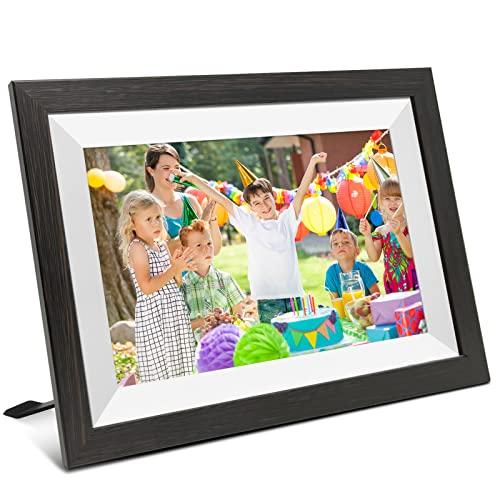 LuvLink LuvLink Digital Photo Frame! Brown Smart Frameo WiFi Connected Photo Frame - 10 inch, 1280x800, 16 GB. Send Photos to Your Loved Ones from Anywhere!