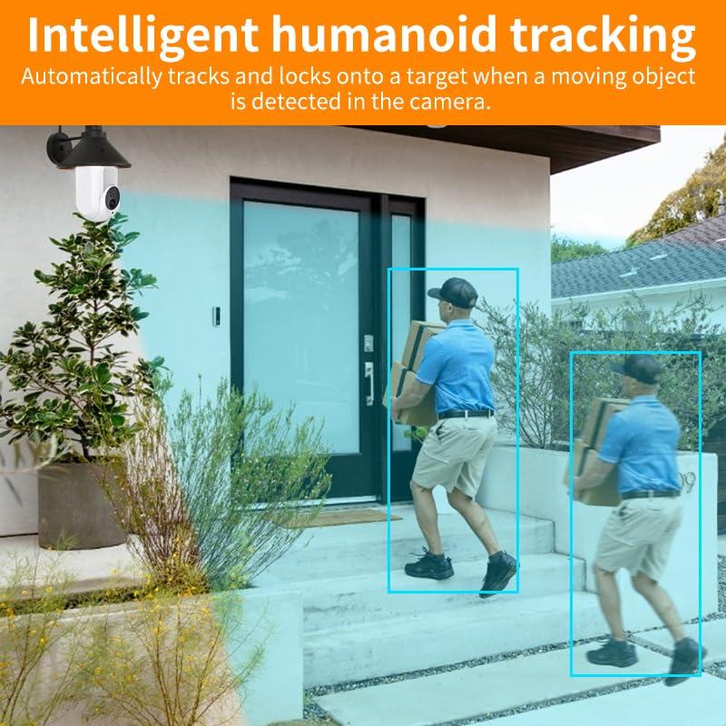 ngnsky ngnsky Smart Bulb Security Camera WiFi, 355 Panoramic Motion Detection andAlarm Full Color Day and Night, Audible Alarm Compatible with Alexa