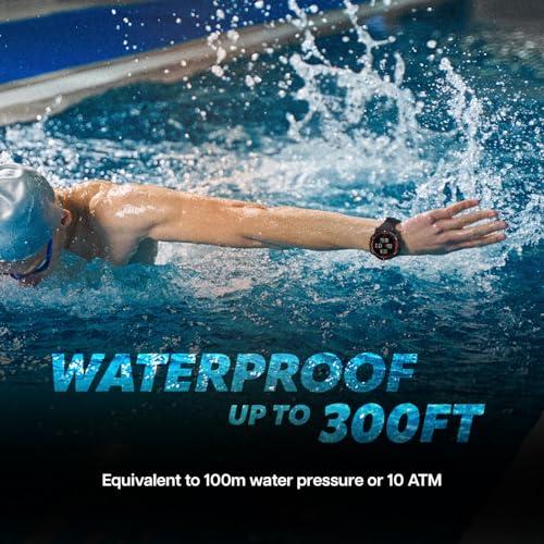 Amazfit Amazfit Active Edge Smart Watch 46 mm, Rugged Fitness Watch, GPS, AI Health Coach, 16-Day Battery, 130+ Sports Modes, Activity Trackers and Smartwatches Android and iPhone Compatible, Lava Black