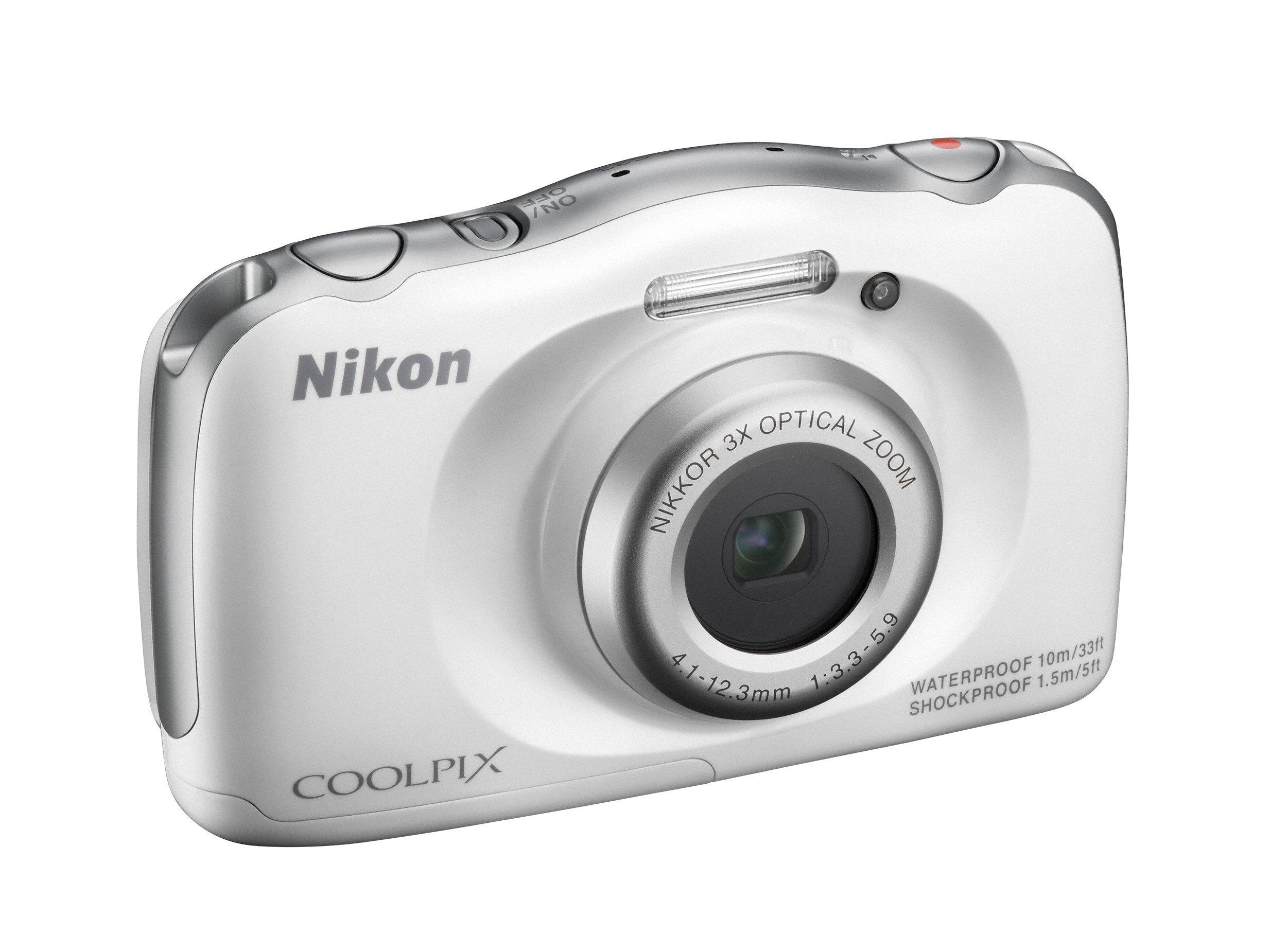 Nikon Nikon COOLPIX S33 Waterproof Digital Camera (White) - International Version (Renewed)