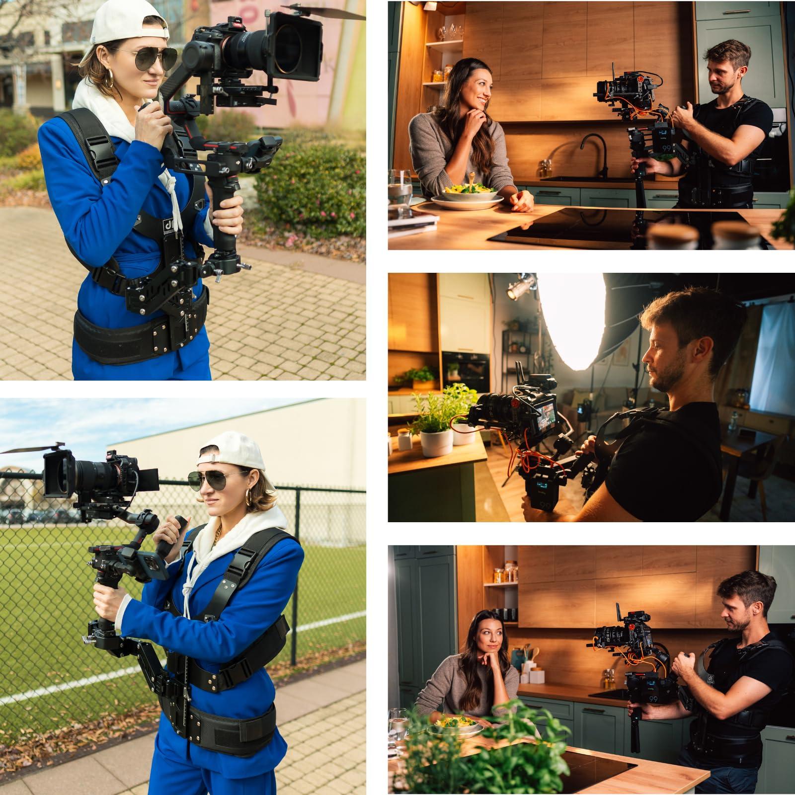 DF DIGITALFOTO DF DIGITALFOTO Thanos-SE Gimbal SteadiCam Support Vest System, Compatible with DJI RS4/RS 4 Pro/RS3/RS 2 PRO, ZHIYUN Crane 3S/2S, Payload 4.4-17.6 lbs, 16mm pin Adapter Included