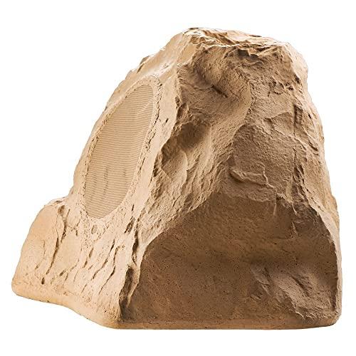 OSD Audio OSD Audio 8" High Fidelity Outdoor Rock Speaker Durable Weather-Resistant Design, Single - Sandstone Brown RS850