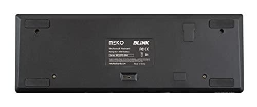 MEKO MEKO Blink 60% RGB LED Hotswap Bluetooth Double Shot ABS Mechanical Keyboard (Gateron Yellow)