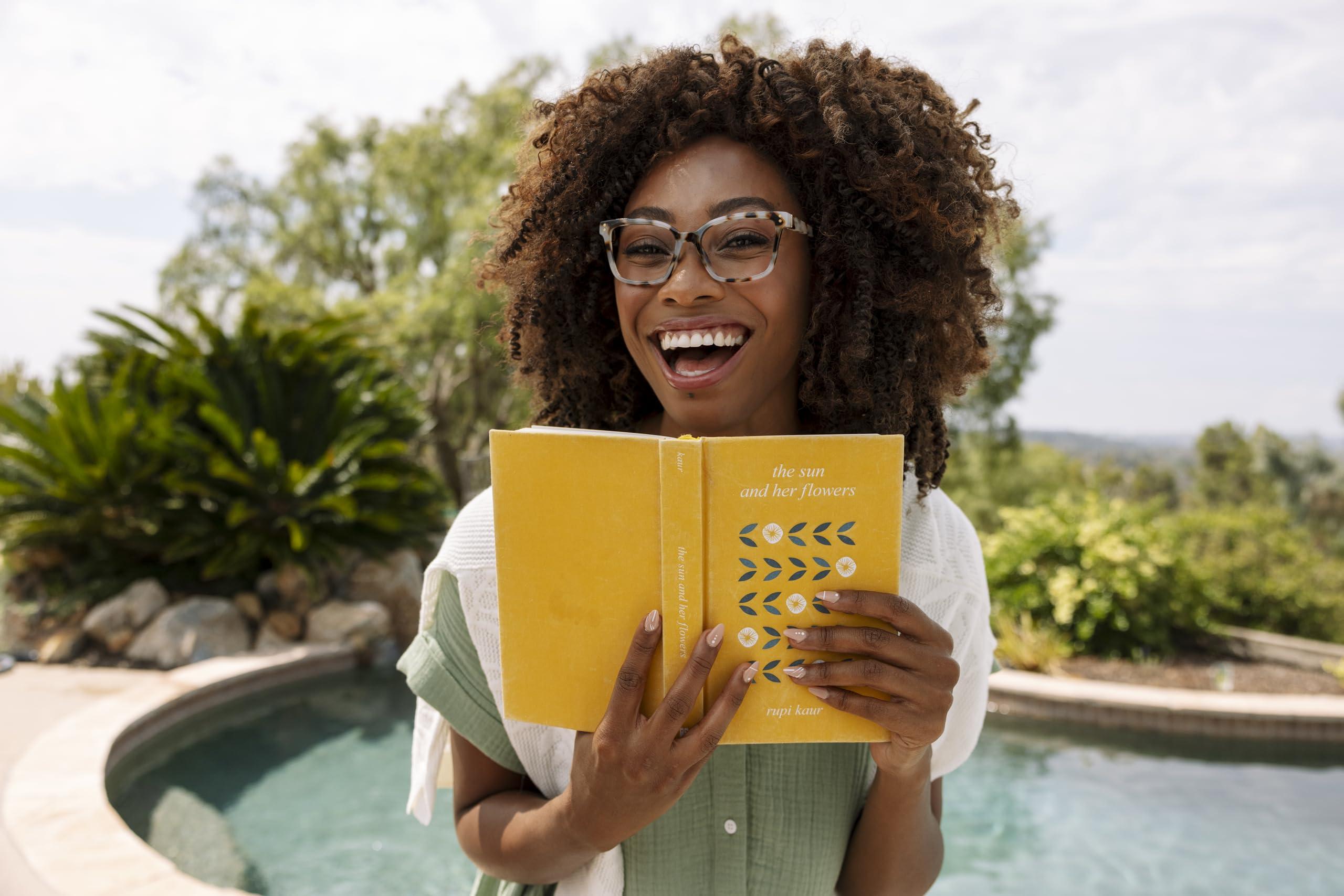 Peepers by PeeperSpecs Peepers by PeeperSpecs Women's Octavia Square Blue Light Blocking Glasses, Chai Tortoise, +1.25