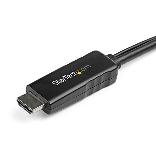 StarTech StarTech.com 10 ft. (3m) HDMI to DisplayPort Cable with USB Power - 4K 30Hz Active HDMI 1.4 to DP 1.2 Converter (HD2DPMM10), Black