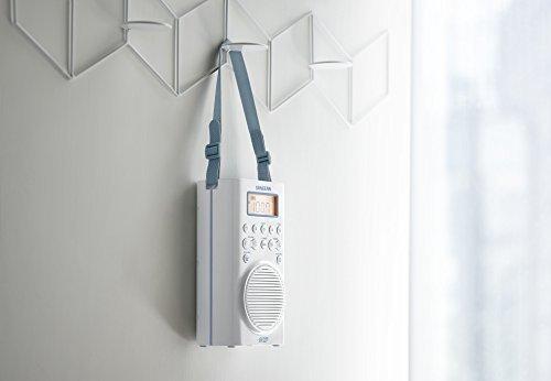 Sangean Sangean H205 Shower Radio AM/FM Waterproof, Weather Alert, Digital Tuning, White
