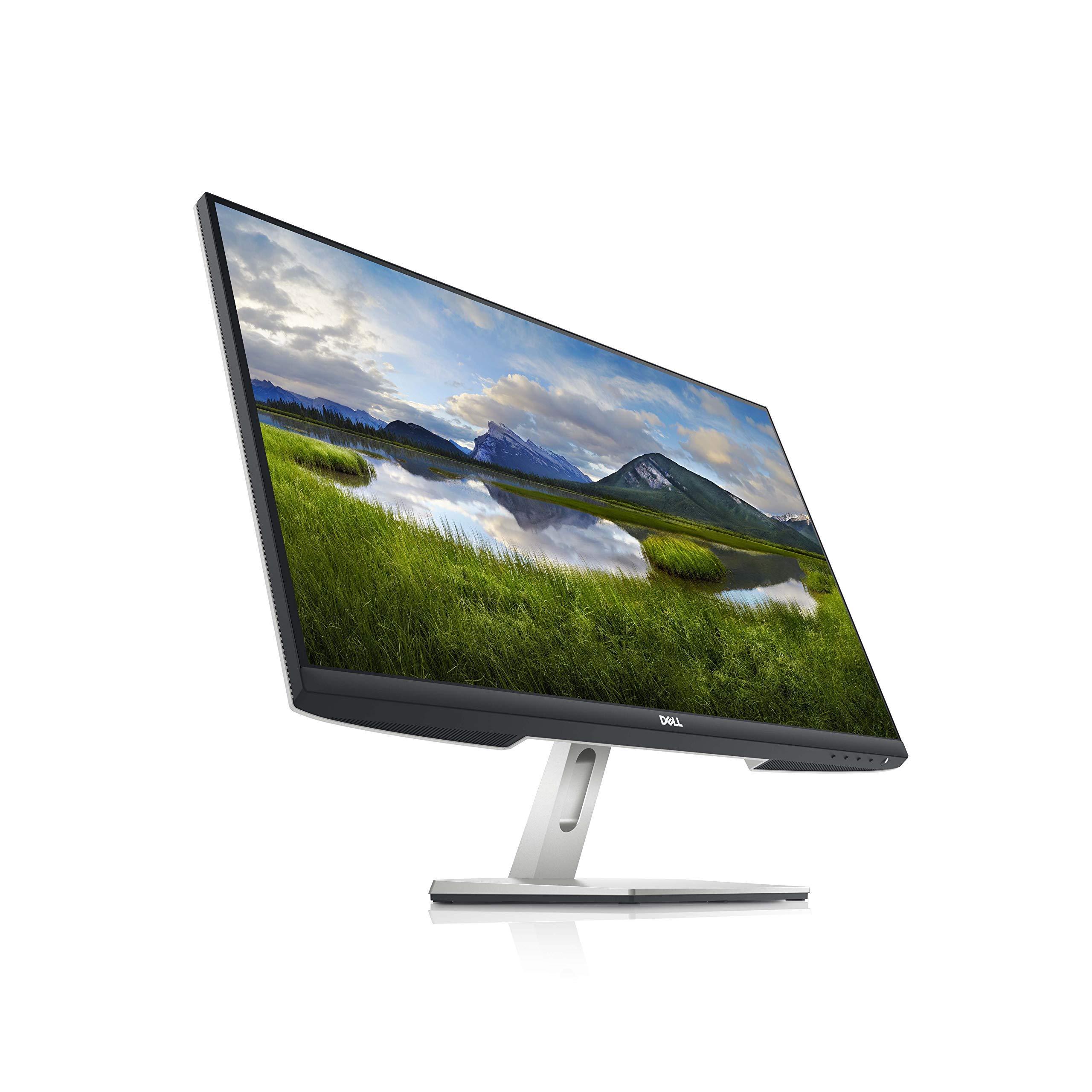 Dell Dell S2721D 27 Inch 1440p QHD, IPS Ultra-Thin Bezel Monitor, AMD FreeSync, HDMI, DisplayPort, Built in Speakers, VESA Certified, Silver (Renewed)