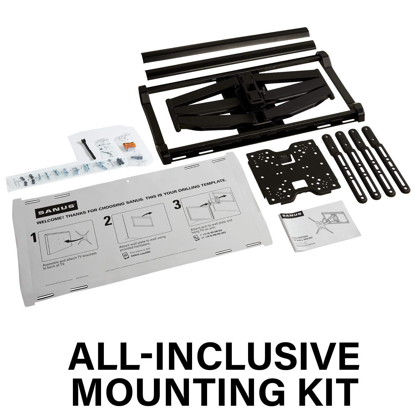 Sanus SANUS Universal Full Motion TV Mount with in-Wall Power Kit