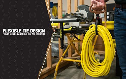 Southwire Southwire CLPT02 2-Inch Adjustable Heavy Duty Clamp Tie w/ Rotating Handle, Reusable Zip Down Cable, Brown