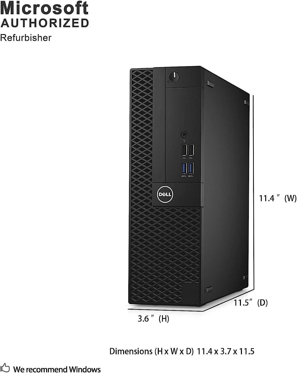 Dell Dell Optiplex 3050 SFF Desktop Computer PC Small Form Fsctor, Core i5-6500 3.2GHz, 16GB RAM, 512GB SSD, 4K Support, RJ-45, DisplayPort, WiFi, BT, Windows 11 Pro (Renewed)