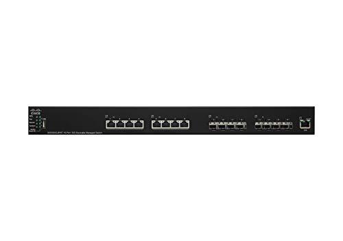 Cisco Cisco SG550XG-8F8T Stackable Managed Switch | 16 Ports 10 Gigabit | 8 Ports 10GBase-T | 8 SFP+ Slots | L3 Dynamic Routing | Limited Lifetime Protection (SG550XG-8F8T-K9-NA)