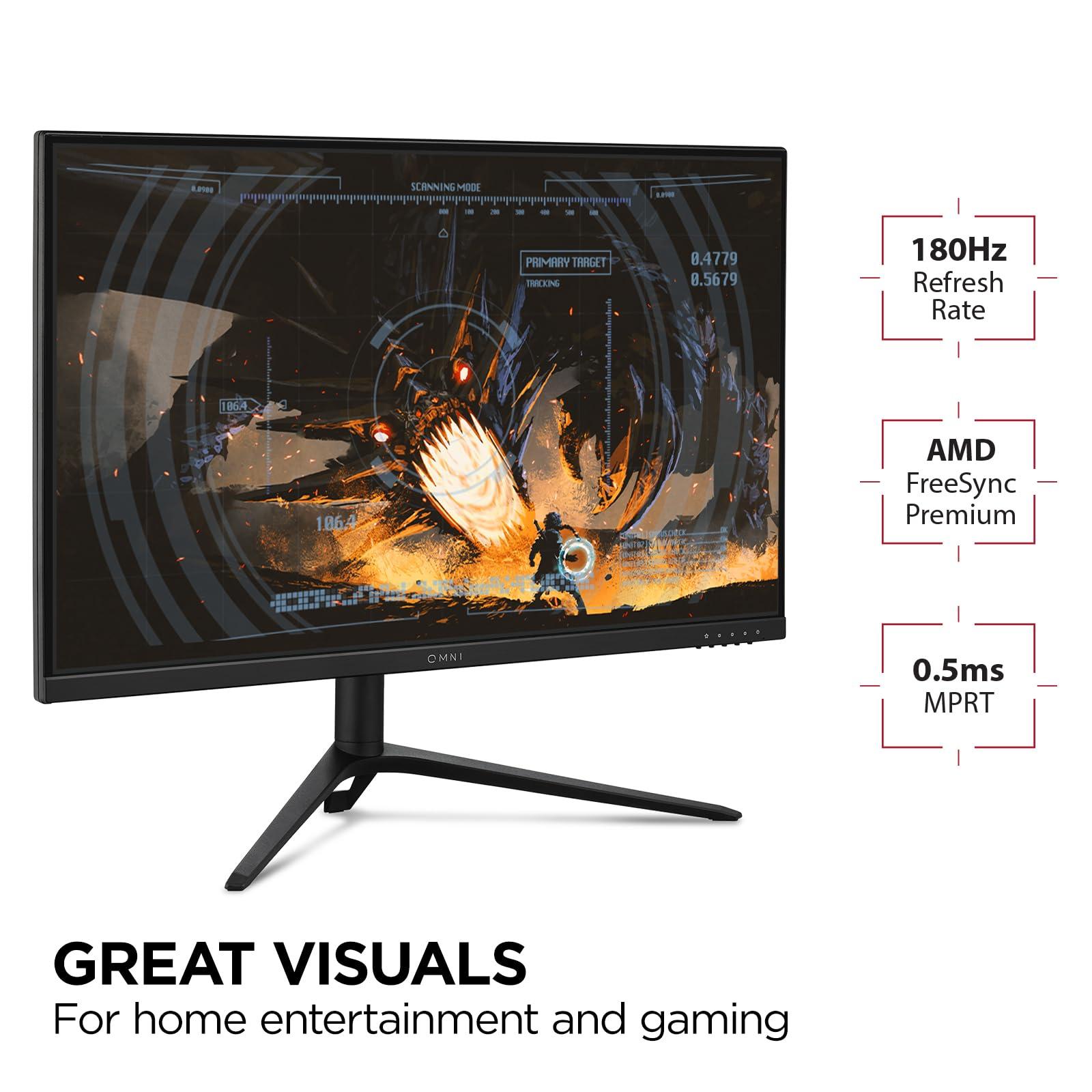 ViewSonic ViewSonic VX2728J-2K 27 Inch Gaming Monitor 1440p 180hz 0.5ms IPS w/FreeSync Premium, Advanced Ergonomics, HDMI, and DisplayPort