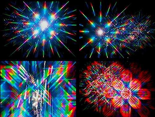 Rainbow Symphony Rainbow Symphony 3D Fireworks Glasses - Original Laser Viewers, Package of 50