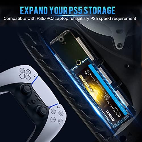 INLAND INLAND 2TB Performance Plus NVMe Internal Gaming SSD Solid State Drive Optimized for PS5 - Gen4 PCIe, M.2 2280, DRAM Cache, TLC 3D NAND Flash, Up to 7000MB/s