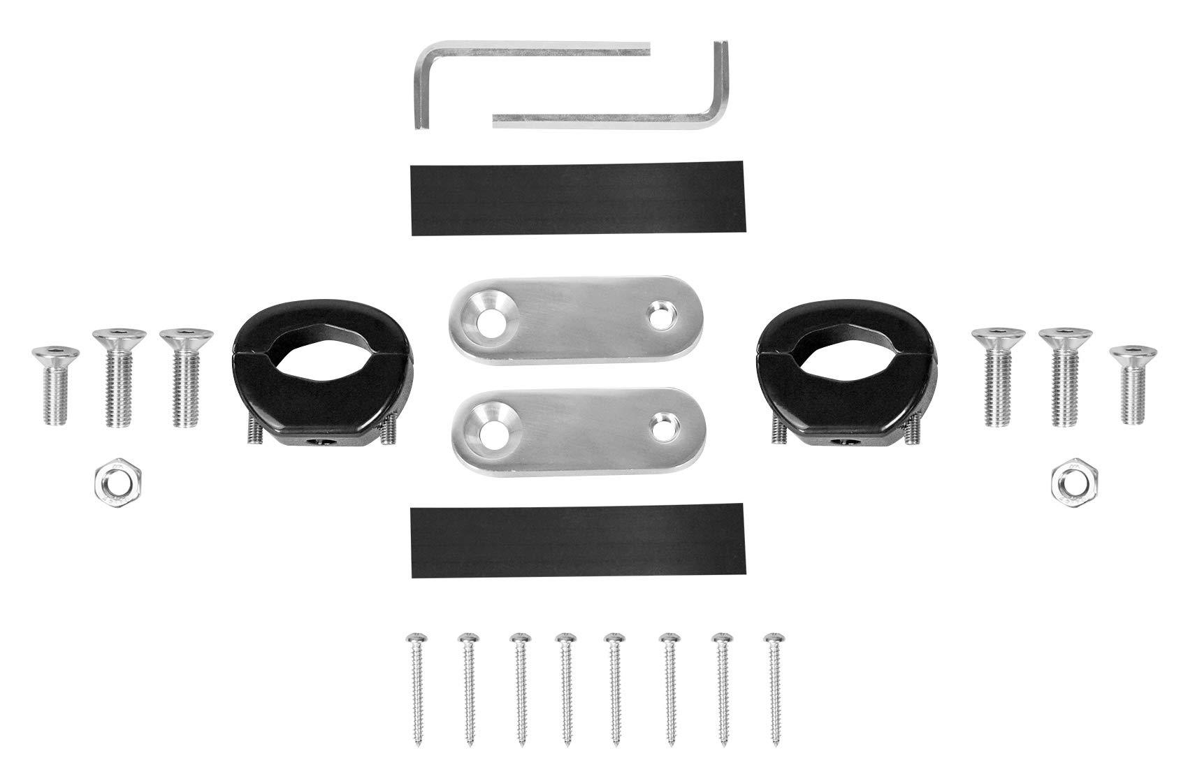 Rockville (2) RockvilIe MAC40B 4" Black Swivel Aluminum Motorcycle Handlebar Speaker Pods