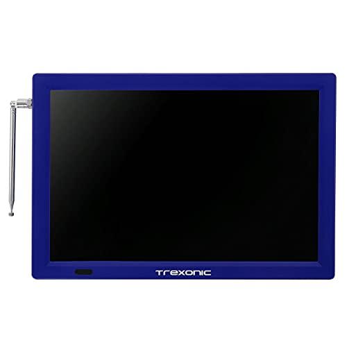 Trexonic Trexonic Portable Rechargeable 14 Inch LED TV with HDMI, SD/MMC, USB, VGA, AV in/Out and Built-in Digital Tuner, Blue