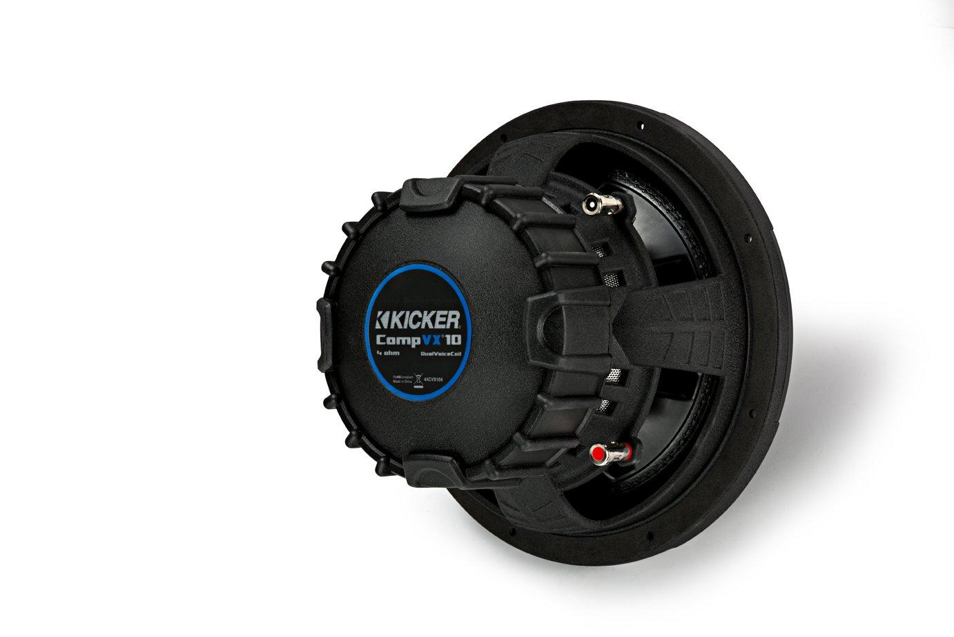 KICKER Kicker CVX102 COMPVX 10\" Subwoofer Dual Voice Coil 2-Ohm 600W