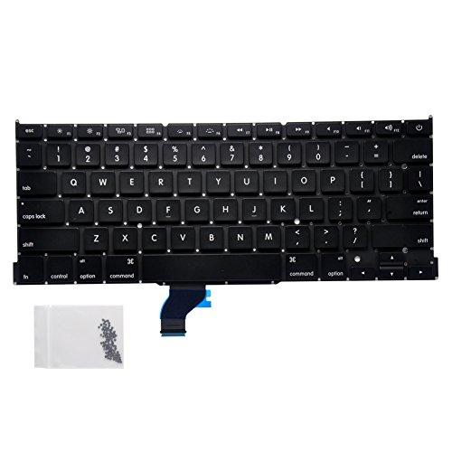 Padarsey Padarsey Replacement Keyboard Without Backlit and Frame Compatible for MacBook Pro A1502 13" 2013-2015 Retina Series Black US Layout, Compatible with Part Numbers ME864 ME865 ME866(6 Months Warranty)