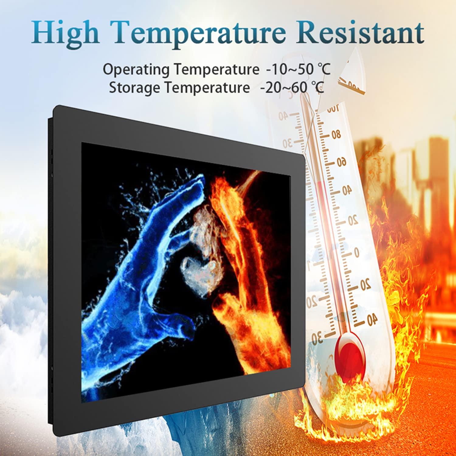 DirectNine Basics 15 Inch Resistive Touch Screen Industrial All-in-one PC WiFi with LAN Win10 (8GB RAM 256GB SSD, Core i5-8365U)