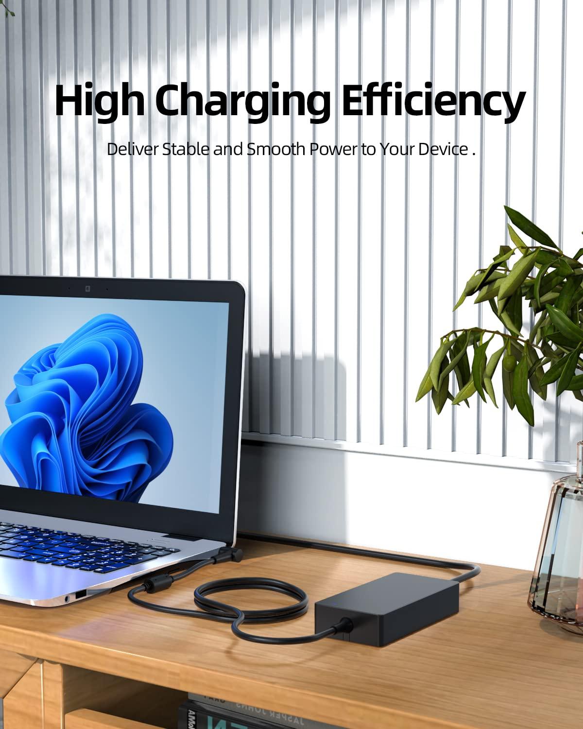 Dexpt UL Listed 180W AC Charger Fit for Asus Rog Zephyrus G15 G14 GA401I GA401 GA401Q GA502D GA502DU GA502 GA502IU GA401QM GA401QEC GA401IV GA401IVC GA401II GA401IH GA401IU A17-180P1A Laptop Power Adapter