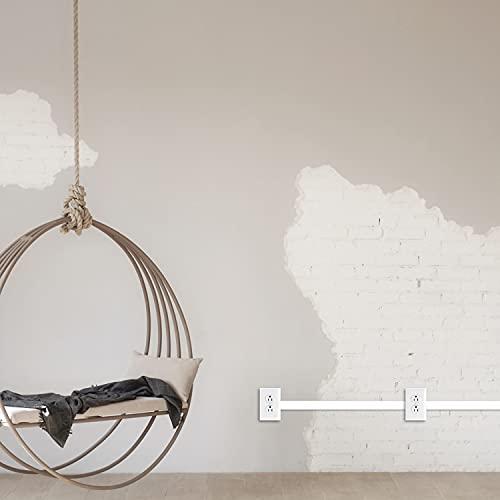 Wiremold Legrand Wiremold NMW17 Nonmetallic Plastic Raceway for Extending Power, Transition Fitting for 1/2\" Conduit, White (1 Pack)